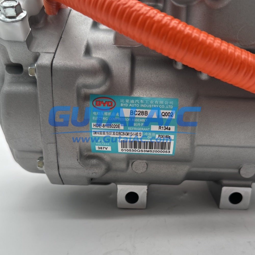 Brand-New OE BYD Qin Plus EV 387V A/C Compressor HDE-8103020A