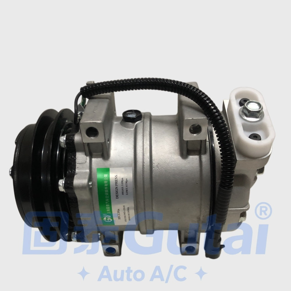 Brand-New Gutai A/C Compressor for Dongfeng Tianjin, Staggered Mount Type