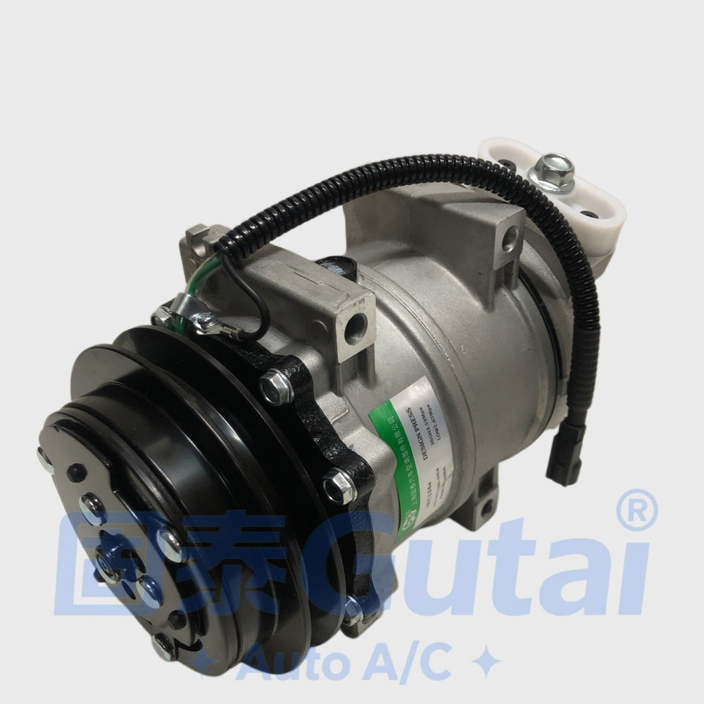 Brand-New Gutai A/C Compressor for Dongfeng Tianjin, Staggered Mount Type