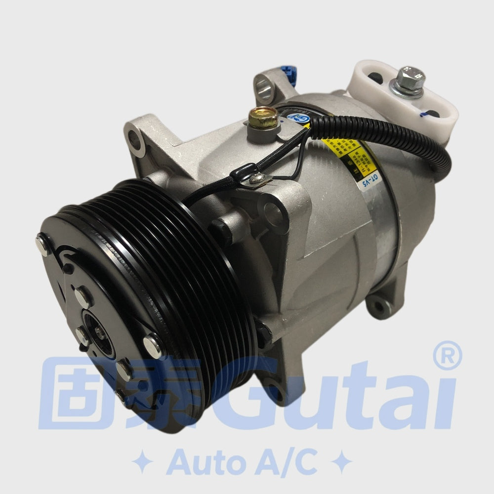 Brand-New Gutai A/C Compressor for Shacman Delong, Side Outlet Type