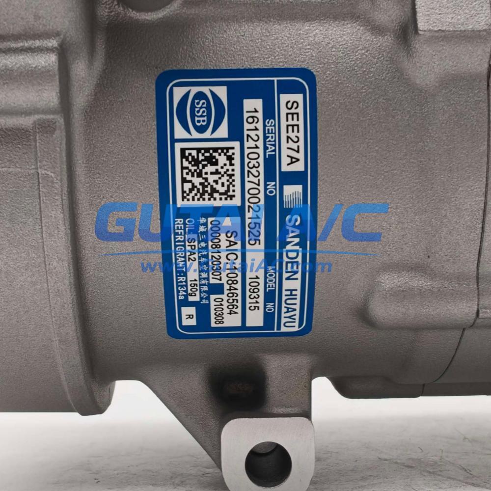 Brand-New OE MG EHS PHEV A/C Compressor SEE27A 109315