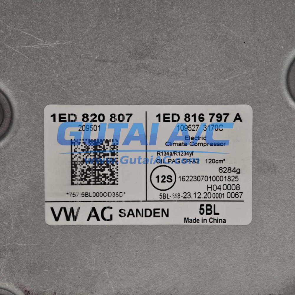Brand-New OE Volkswagen Tiguan L PHEV A/C Compressor 5QJ816803B